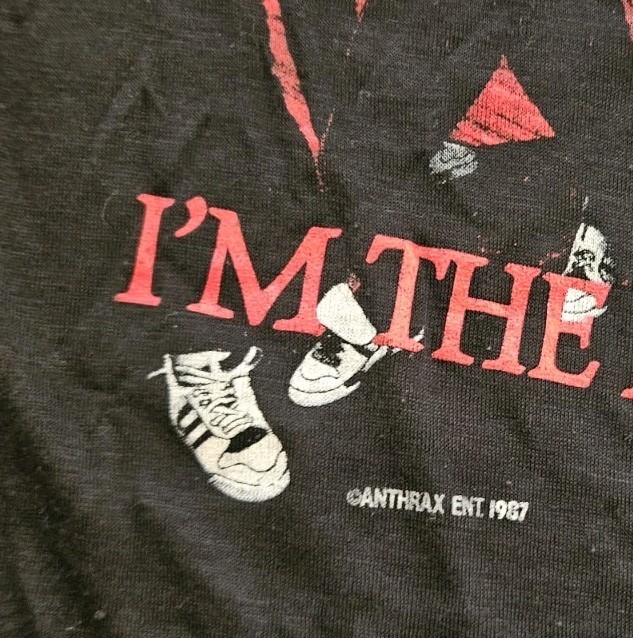 Vintage 80s Anthrax I’m The Man 1988 Public Enemy Concert T Shirt Size Small gallery