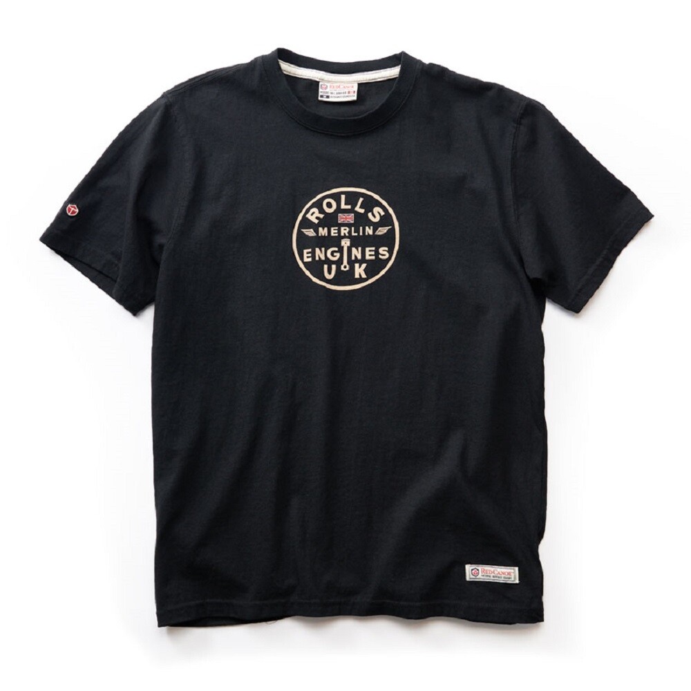 Red Canoe Rolls Royce Merlin T-Shirt - Black gallery