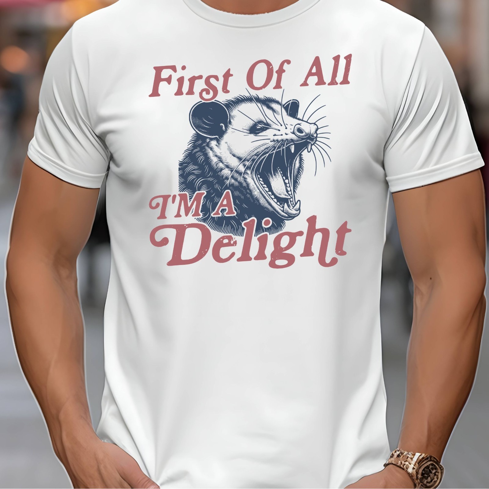 First Of All, I'm a Delight Funny Adult Humor Novelty T-Shirt gallery