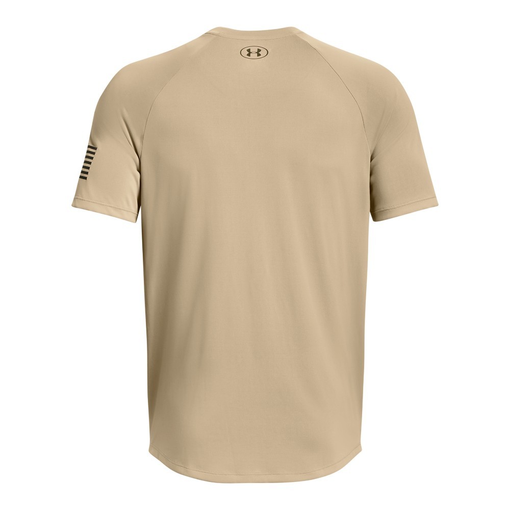 Under Armour 1369468 Men's UA Freedom Tech T-Shirt, Desert Sand, Small gallery