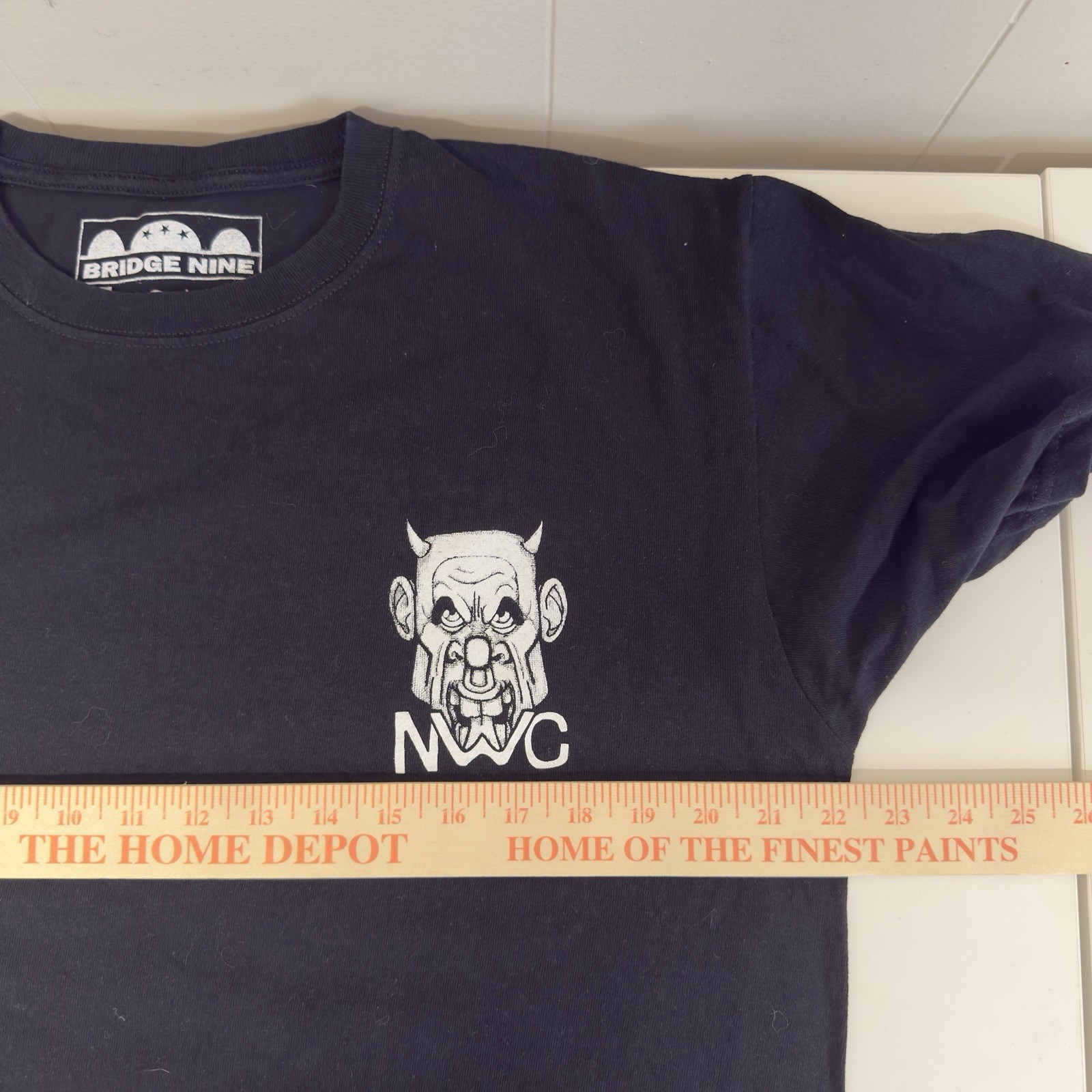 No Warning NWC Punk Band Bridge Nine Records Double Sided Graphic T Shirt L NWOT gallery