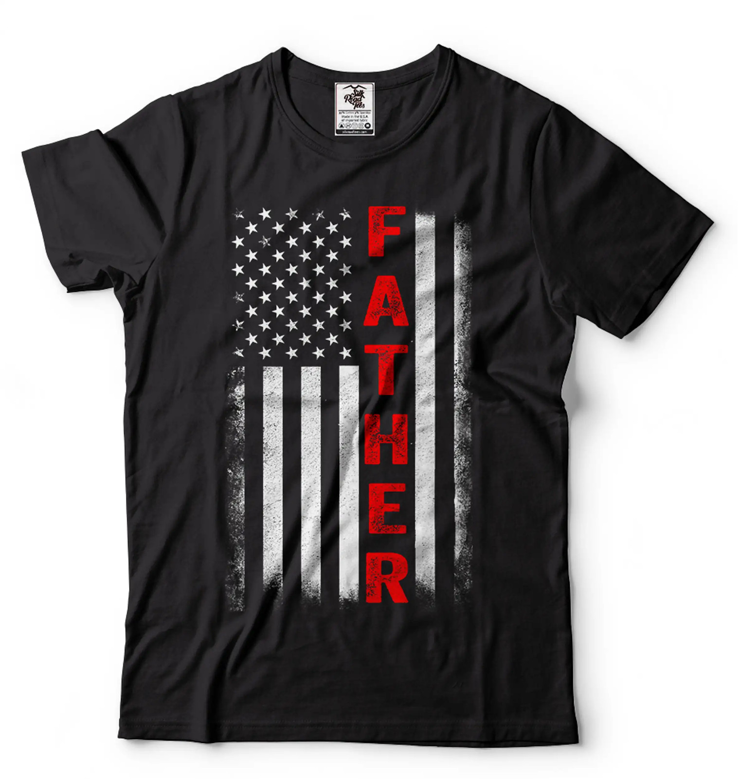 Mens Father Patriotic Shirt USA Flag Patriotic Tee Father's Day Patriotic Shirt gallery