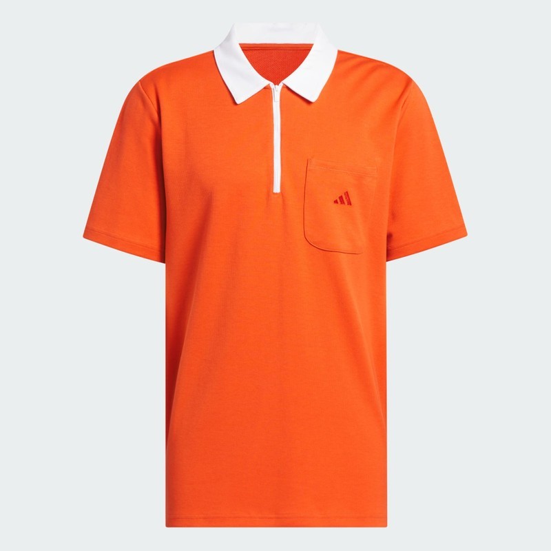 Adidas Essentials Quarter Zip Short Sleeve Polo Shirt Men's Casual Tops New gallery