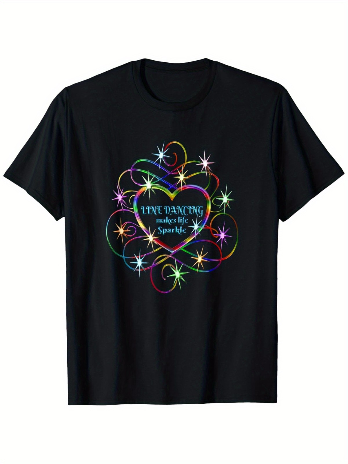 Funny Graphic Line Dancing Makes Life Sparkle T-Shirt, cotton, Holiday Gift gallery