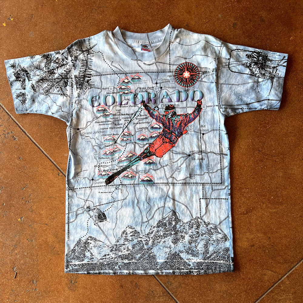 Colorado Map Wraparound All Over Print Graphic Tee