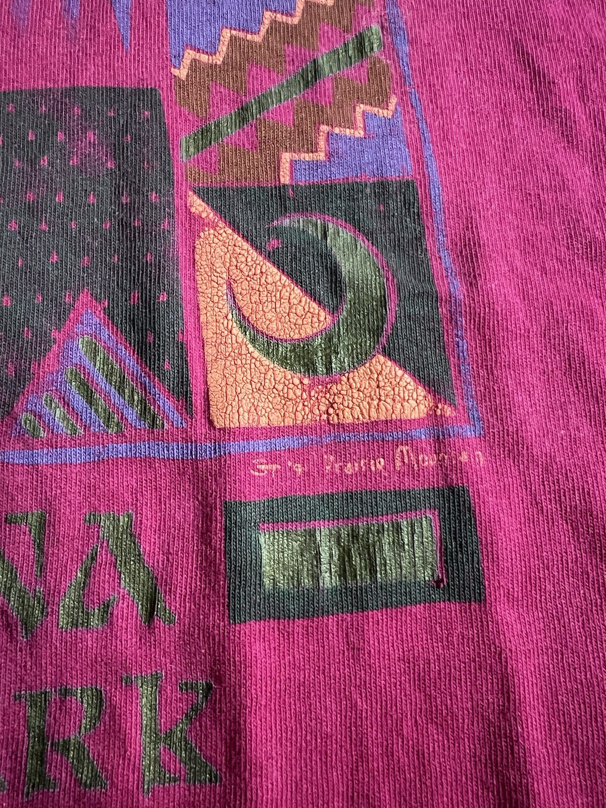 Vintaage Glacier Park Montana Prairie Mountain T-Shirt XXL Single Stitch FOTL gallery