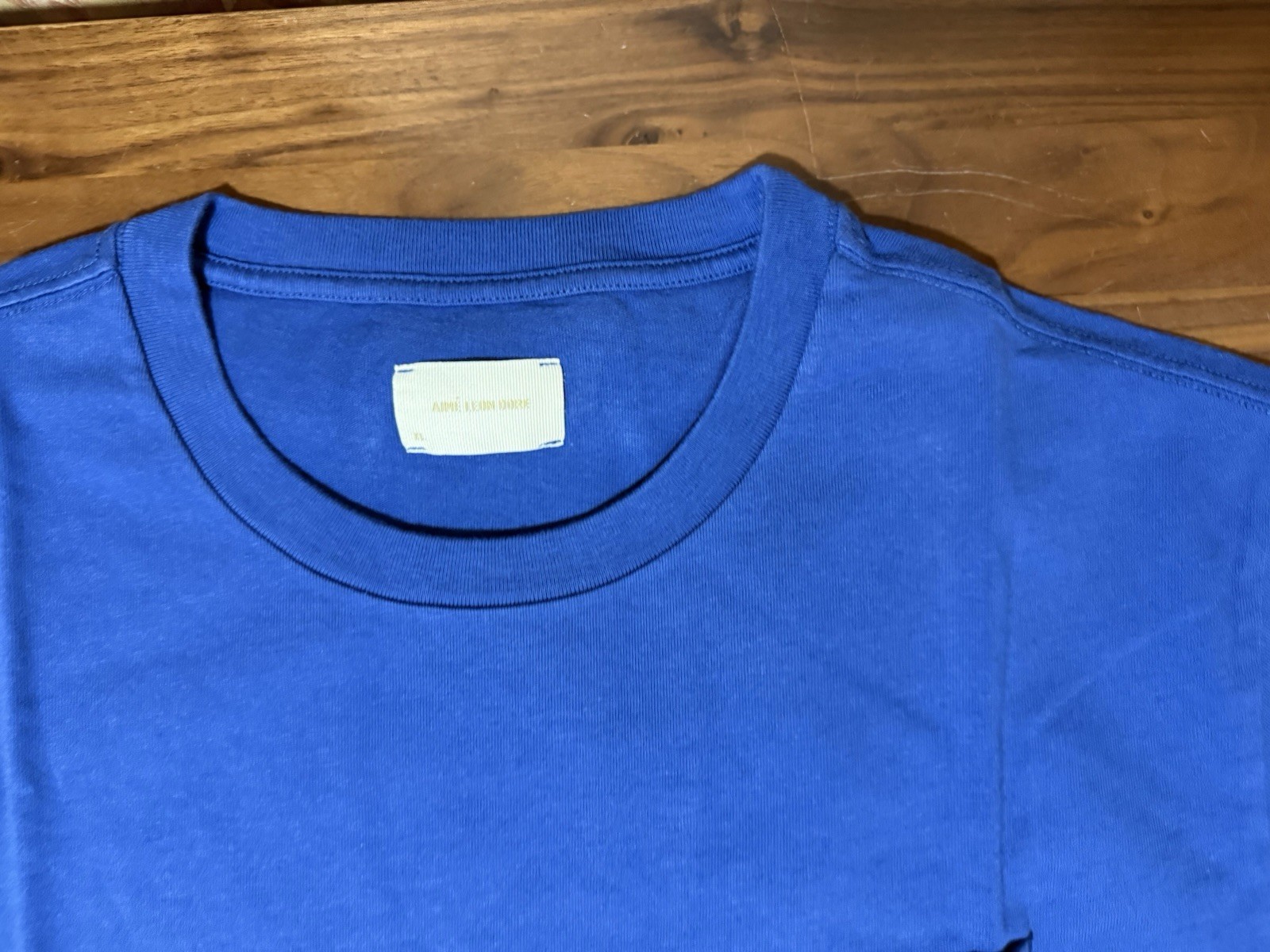 Aime Leon Dore ALD Monogram Pocket Tee Cotton T-Shirt Size XL “Blue Quartz” gallery