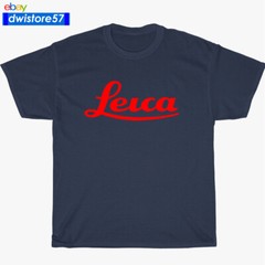 New Leica Camera Logo Black/Navy/White/Grey T-Shirt S-5XL