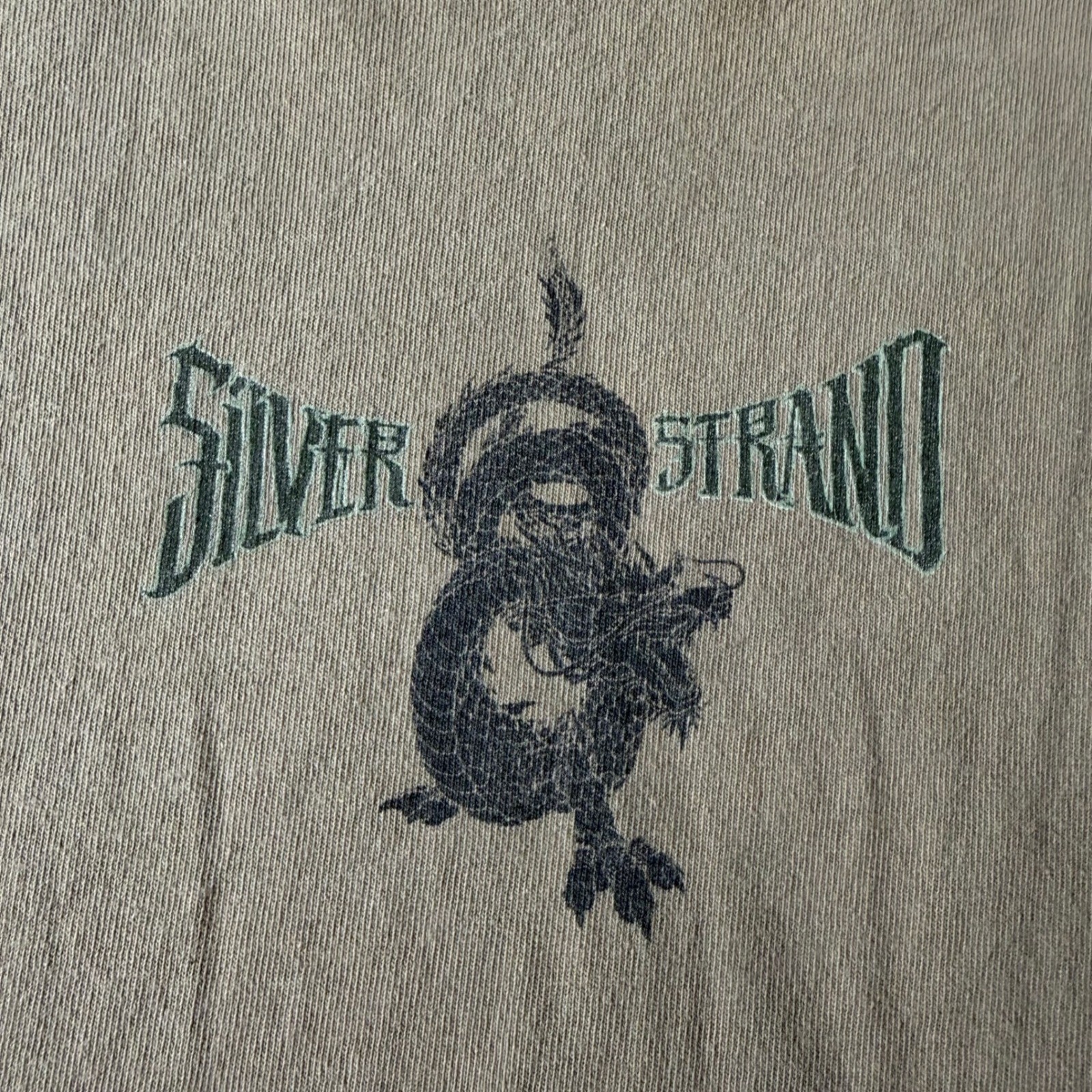 Silver Strand Mens Year of the Dragon Graphic TShirt Tan Large Vintage Style Tee gallery