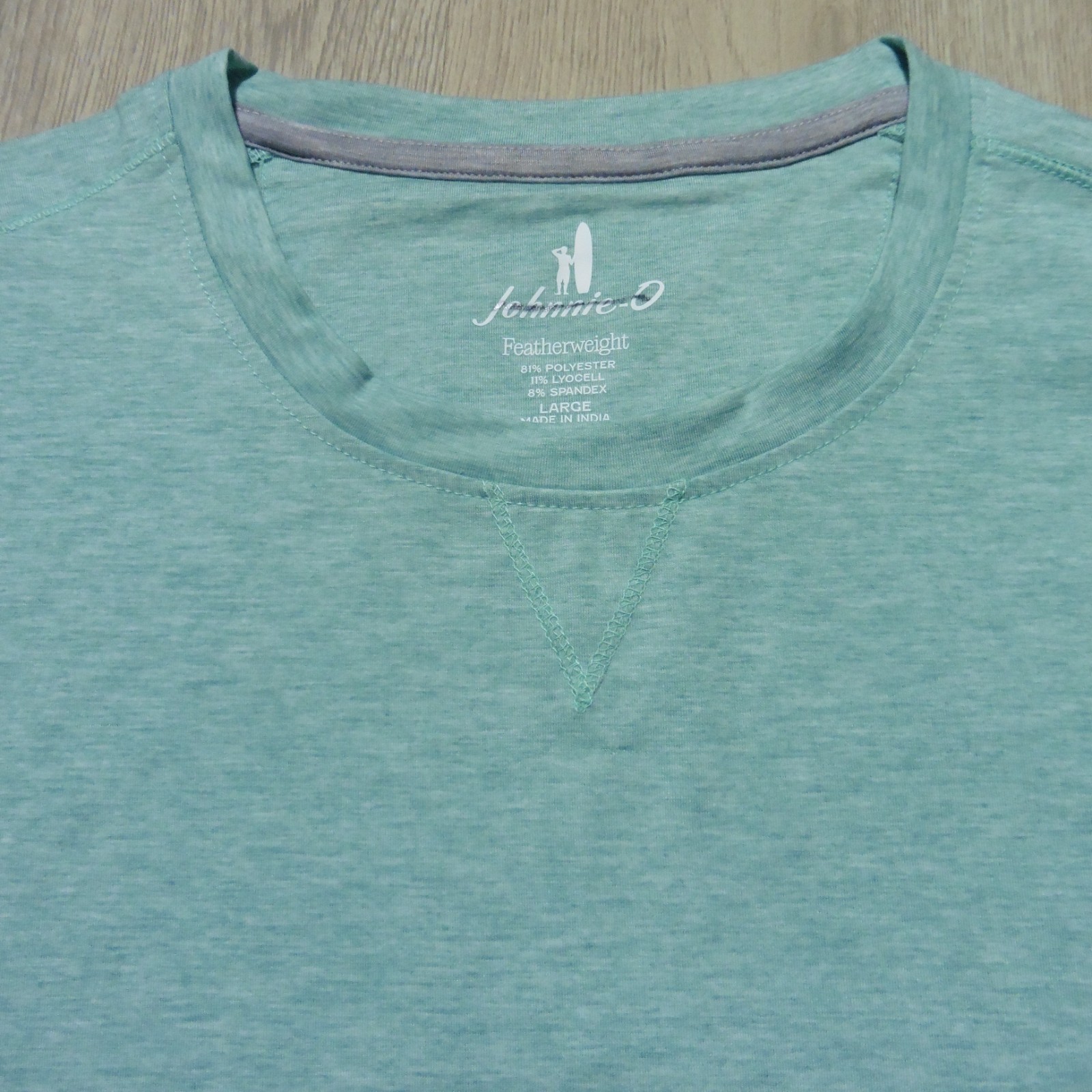 JOHNNIE-O Mens L LARGE THE COURSE T SHIRT PERFORMANCE GOLF TEE TROPICAL GREEN gallery
