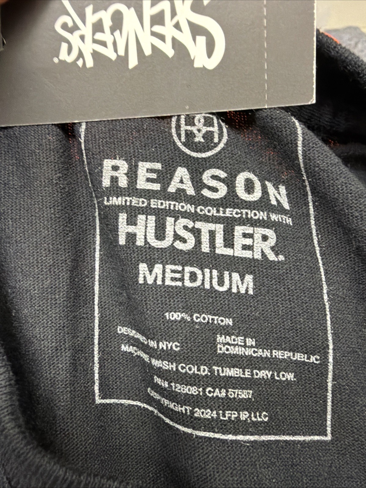 NEW Reason Brand Co x Hustler Men’s Medium Graphic T-Shirt Limited Edition Black gallery