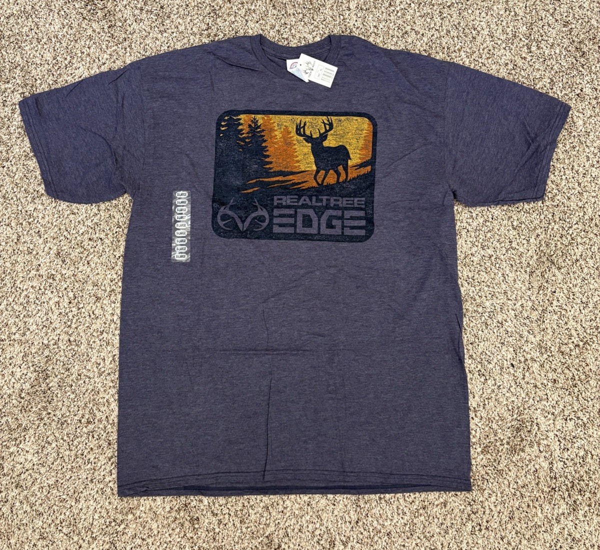 New REALTREE Buck Deer Head T-Shirt Tee Buck Wear Men’s Size XL