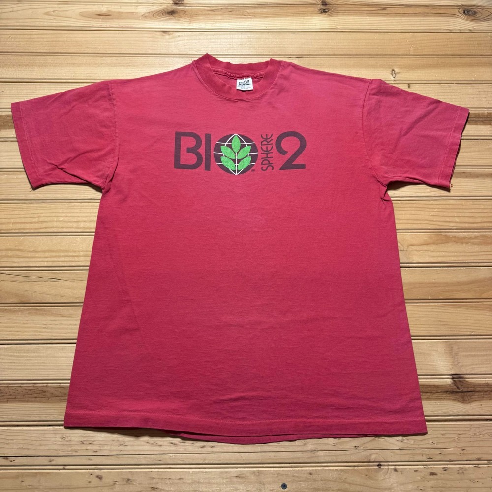 Vintage 90s Biosphere 2 Science Research Single Stitch Shirt USA Made Size XL