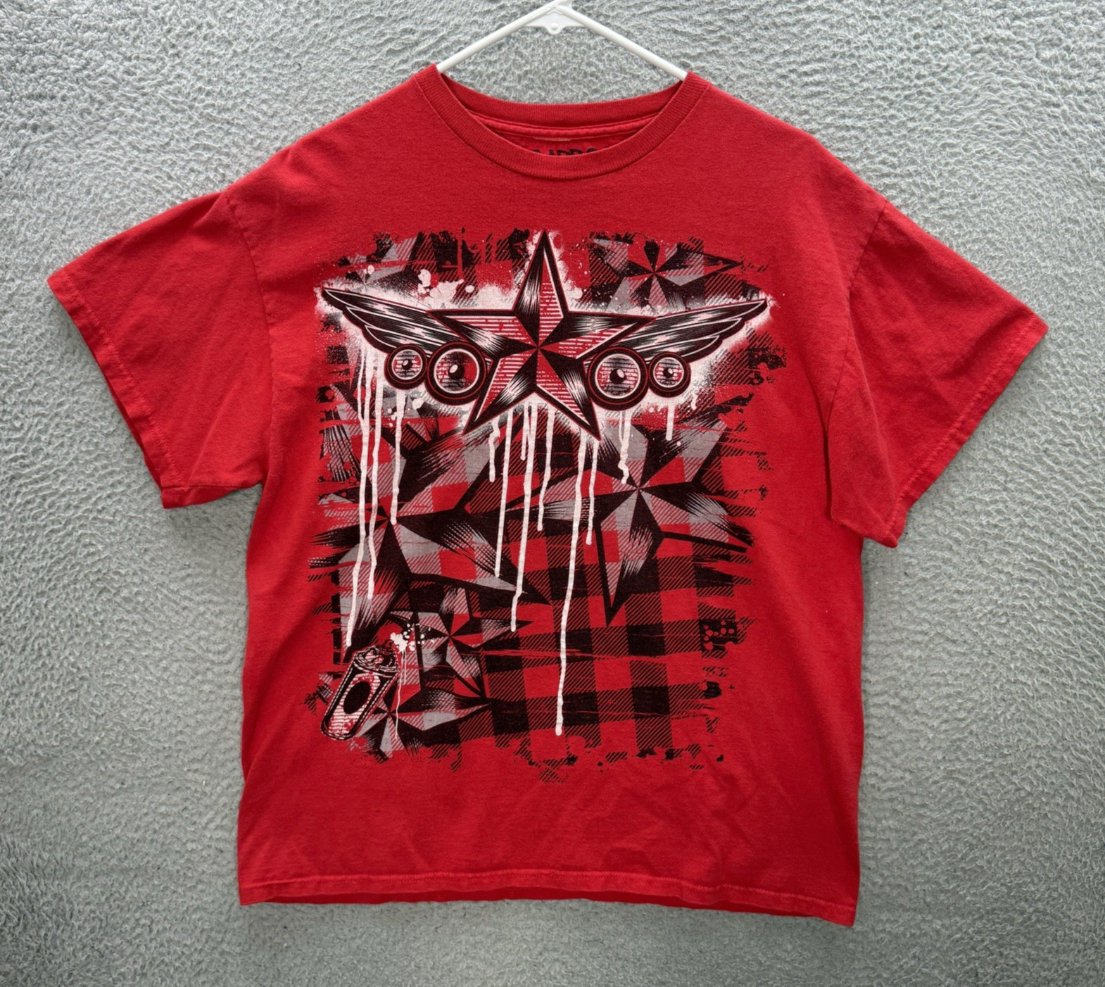 Carbon Shirt Adult Large Red Crewneck Affliction Style Skater Grunge Faded Y2K gallery
