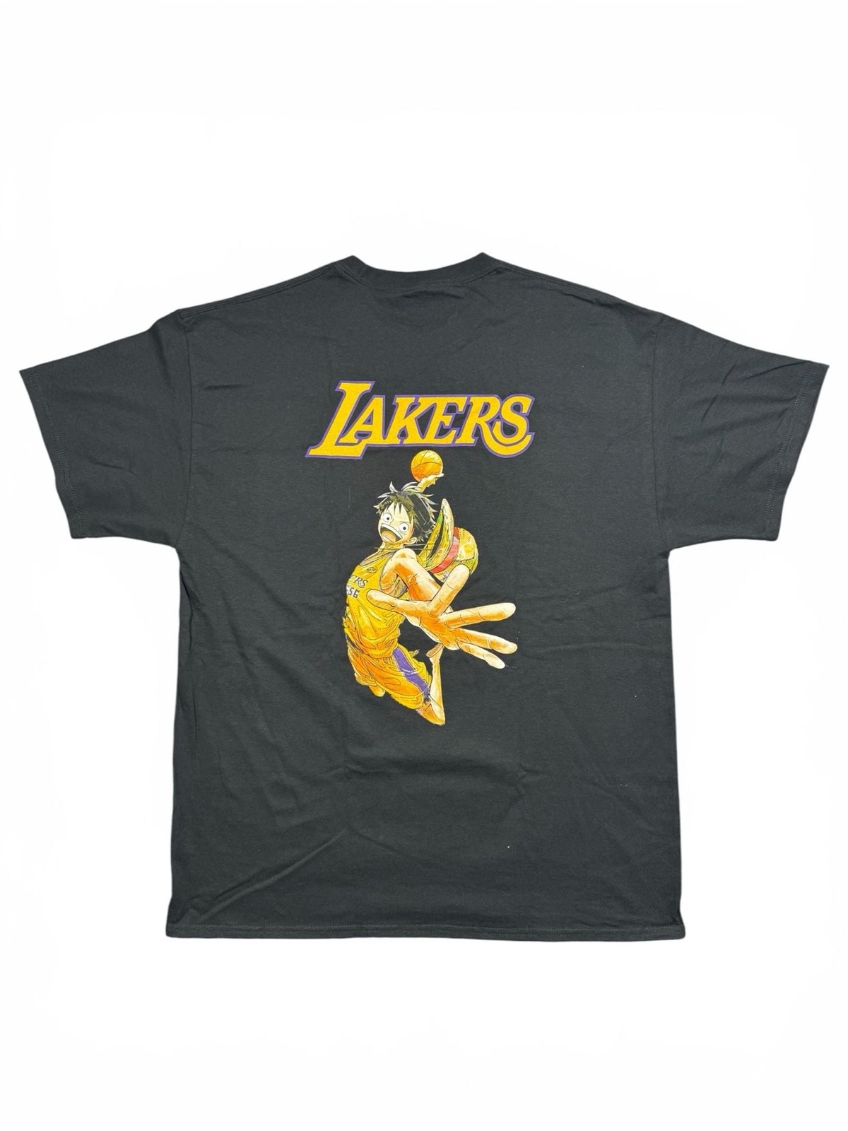 One Piece x Los Angeles Lakers Luffy Graphic T-Shirt Black gallery