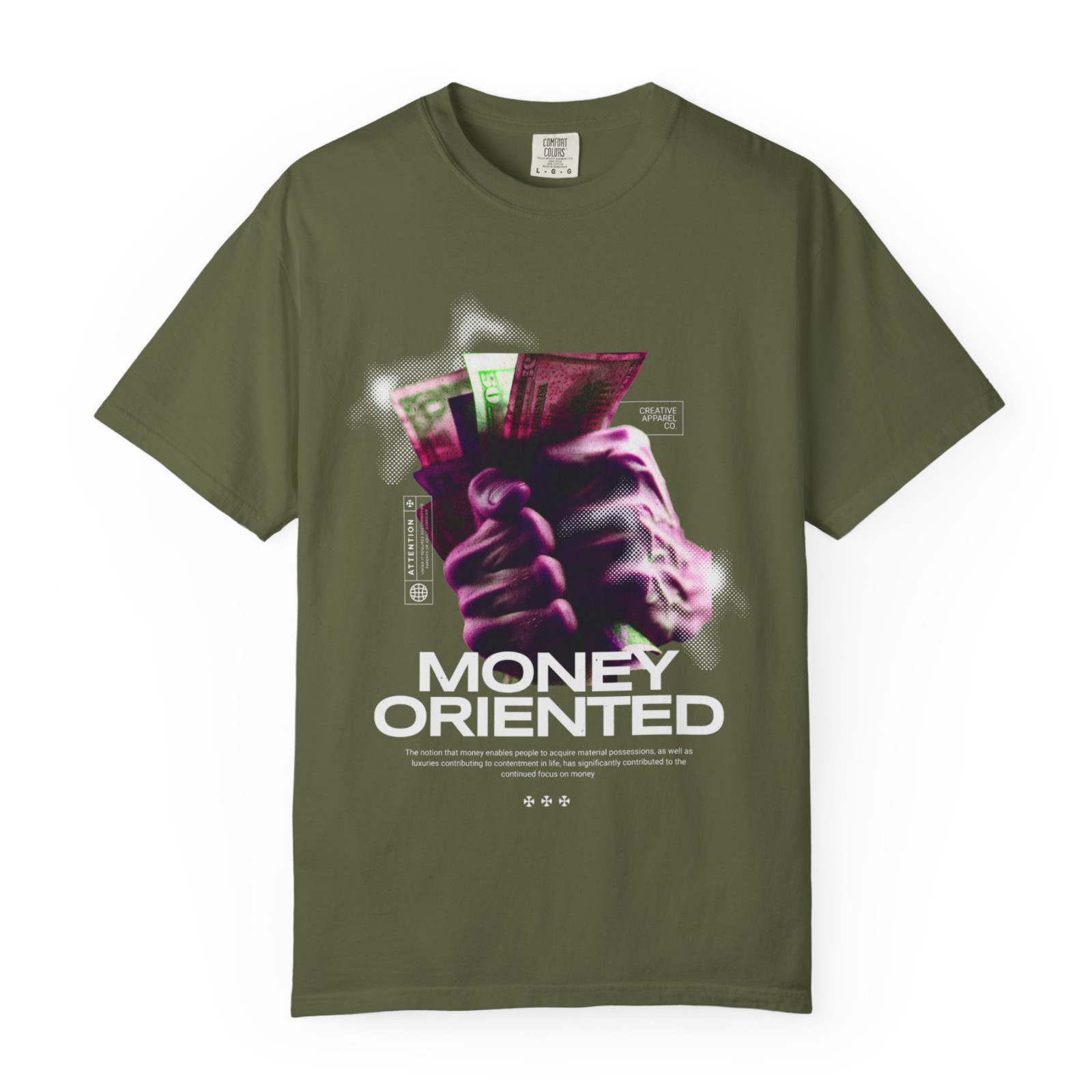 Money Oriented, Comfort Colors T Shirt, Graphic T Shirt, Unisex Streetwear Tee gallery