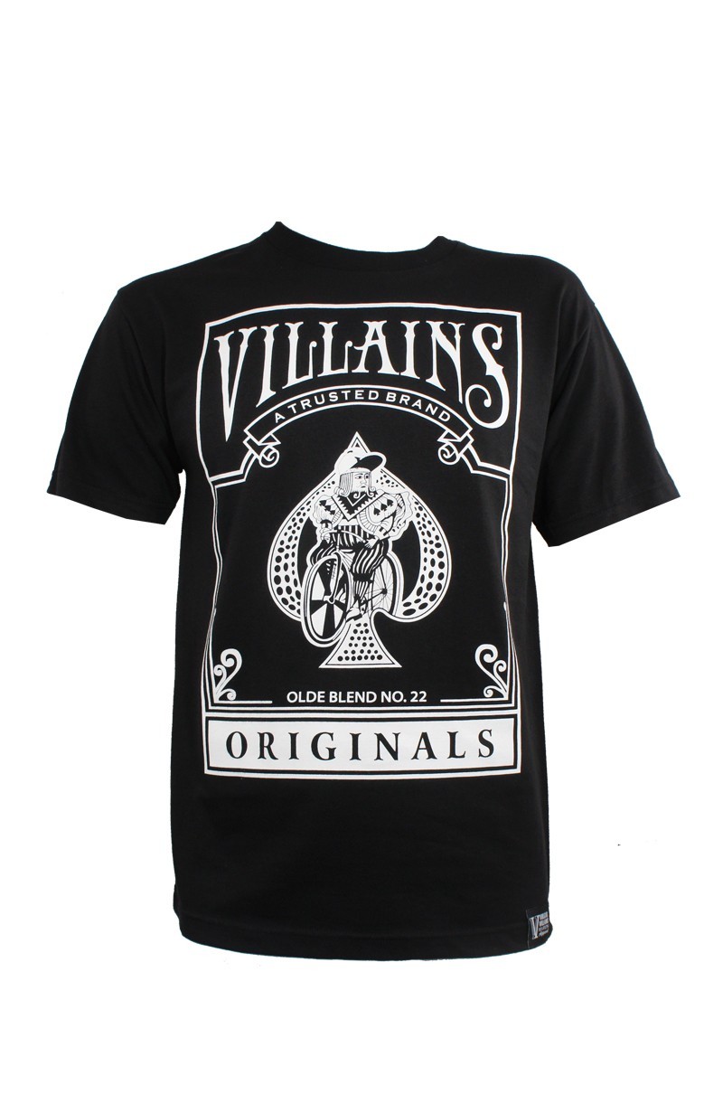 VULGAR VILLAINS ORIGINALS T-SHIRT BLACK STREETWEAR BICYCLE BIKE CARD S-2XL NEW gallery