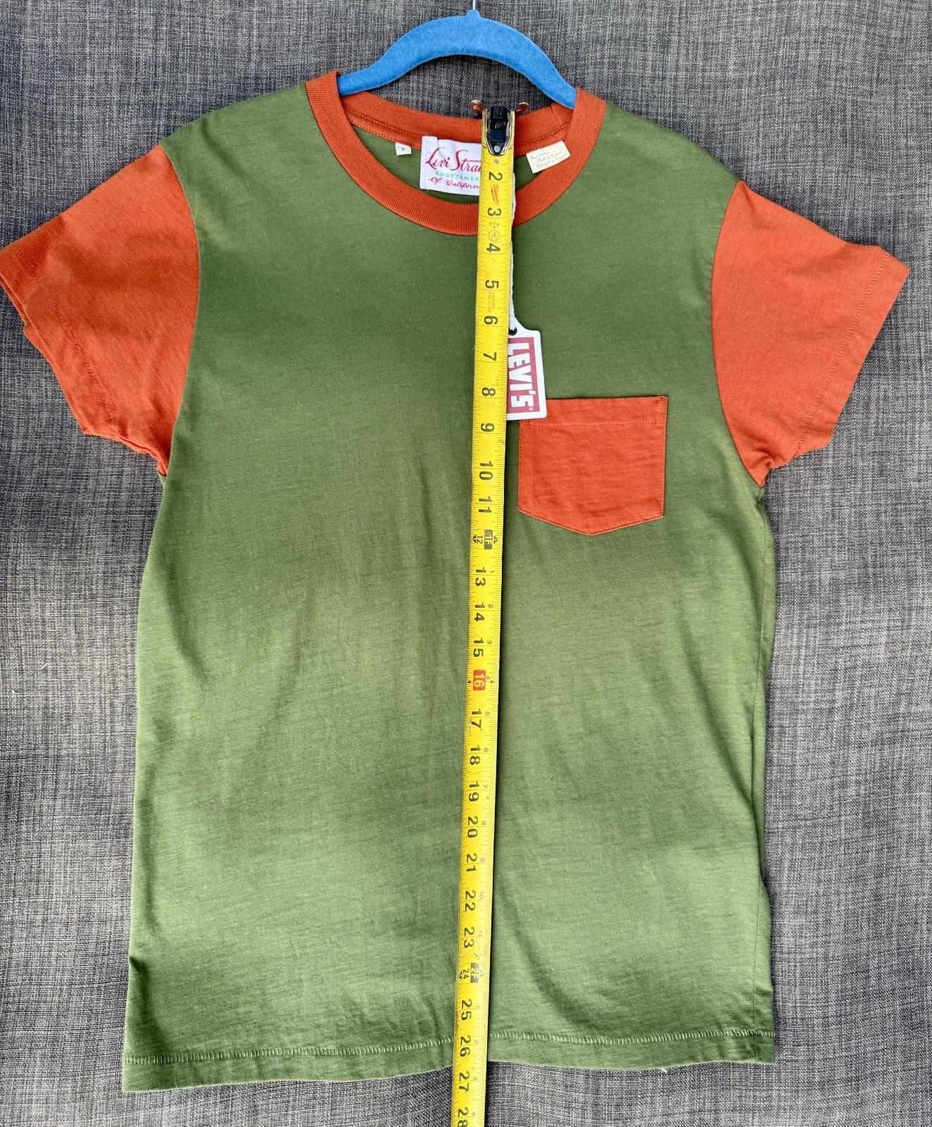 Levi’s Vintage Clothing Sportswear of CA Green Orange T-Shirt Sz S PORTUGAL gallery