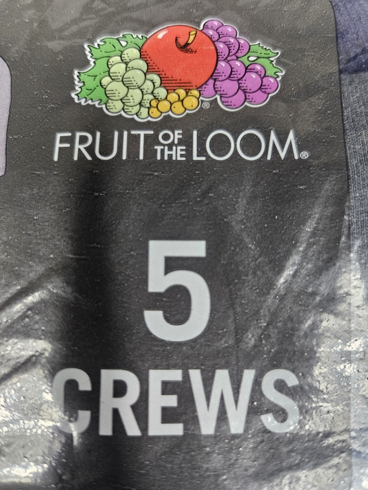 Men's Crew Neck T Shirts S 34-36 Multicolor Fruit of the Loom 5 Pack Flat Collar gallery