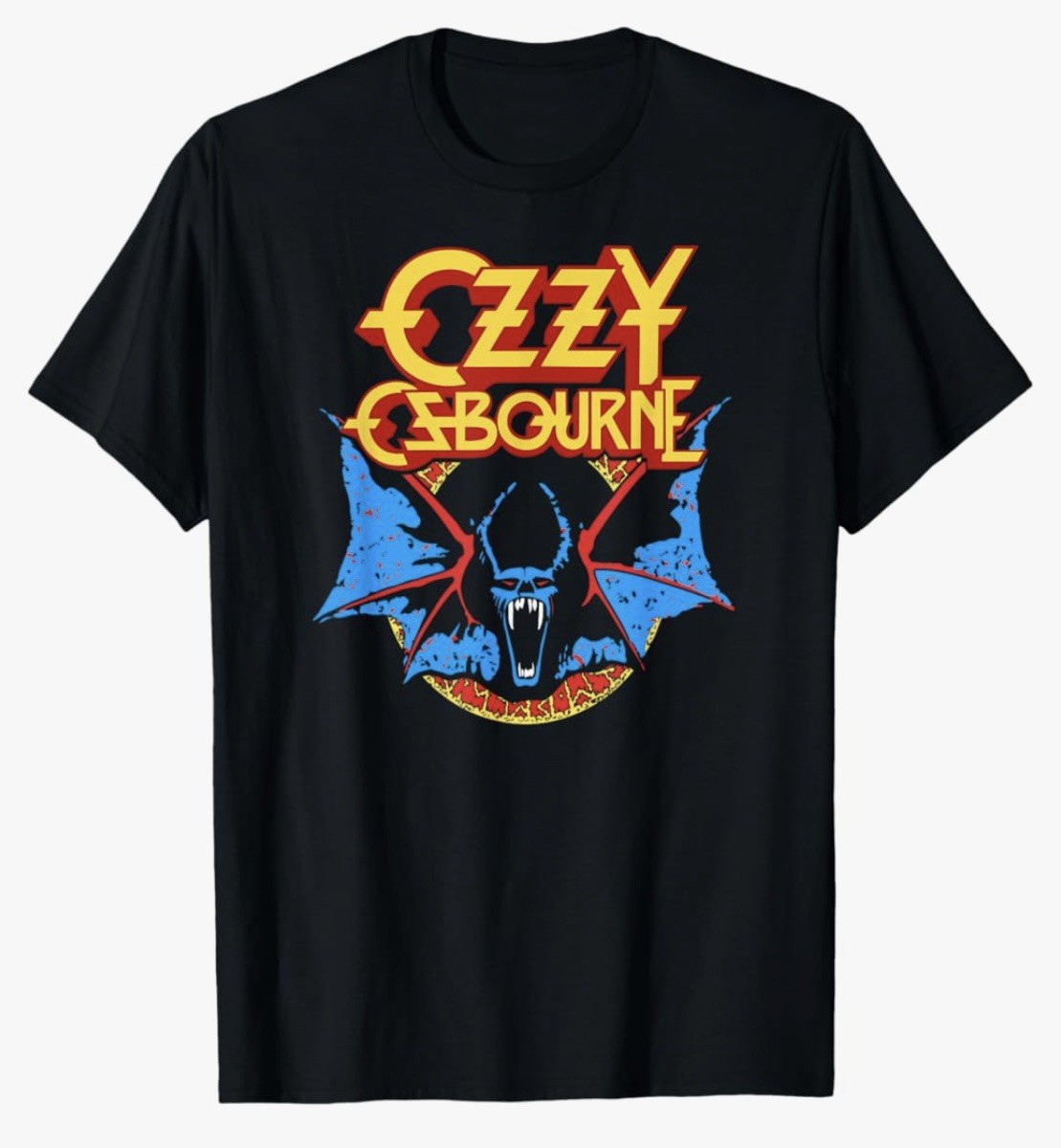 Ozzy Osbourne Graphic Tee 2-Pack Classic Bat + Holiday Bat Size Large Men Gildan gallery
