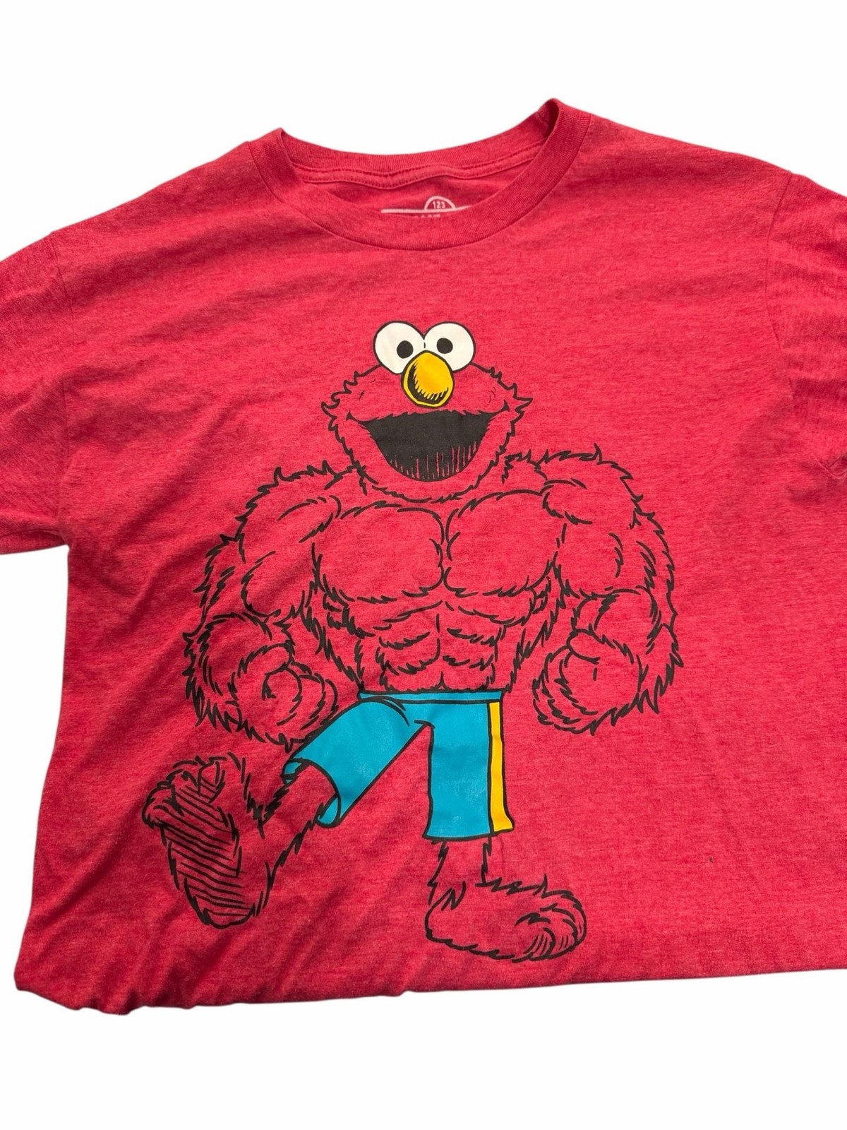 Sesame Street Buff Muscle Elmo Graphic T-Shirt