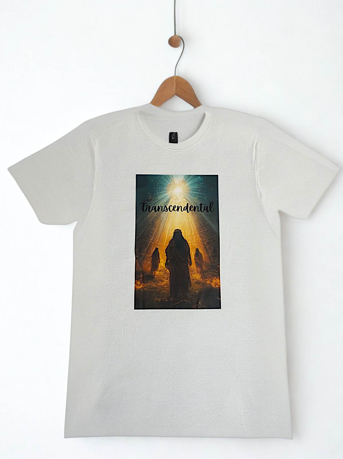 DTF Custom Made - TRANSCENDENTAL Short Sleeve T- Shirt - White SML gallery