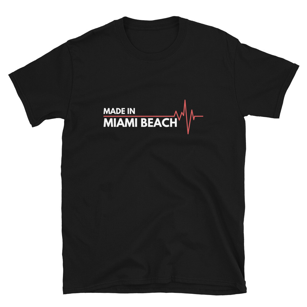 Born In Miami Beach Florida USA State Birth Place Cassic Fit T-Shirt