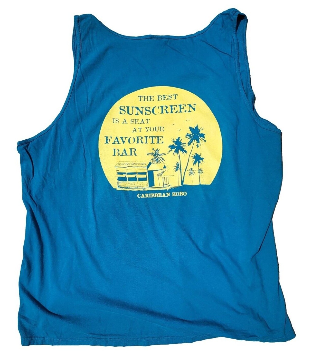 3XL Caribbean Hobo t-shirt Tank Key West rum island tropical Sunscreen Bar