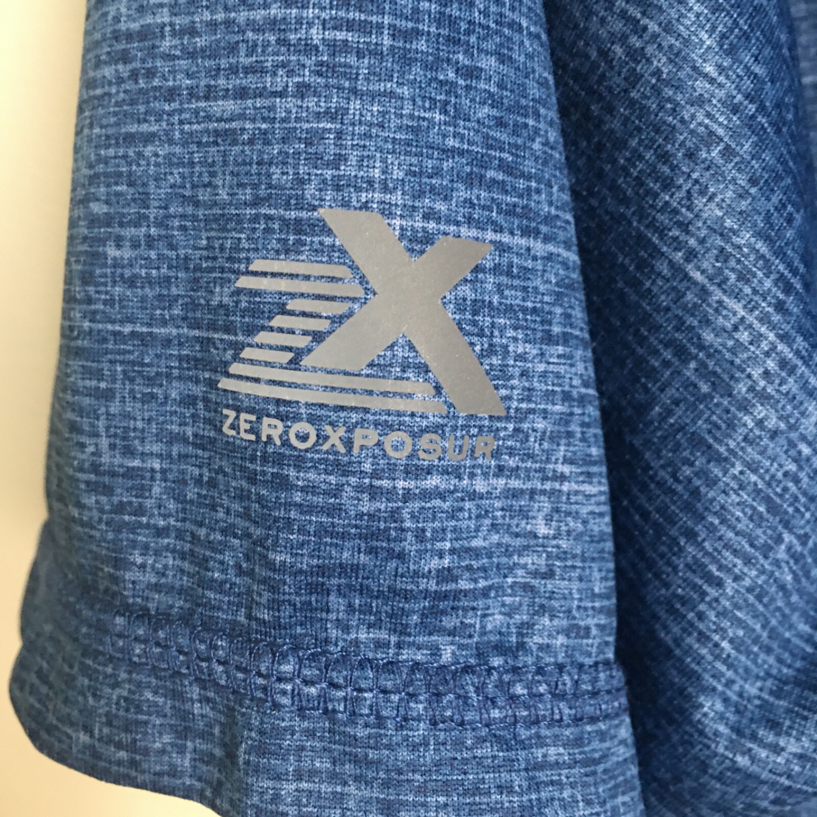 Zeroxposur Shirt Sun Protection UPF 50 Mens XL Blue Stretch Performance Knit S/S gallery