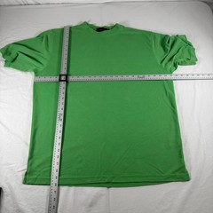 Bugatchi UOMO Men’s Size XL Green Ribbed Modal Blend Short Sleeve Shirt