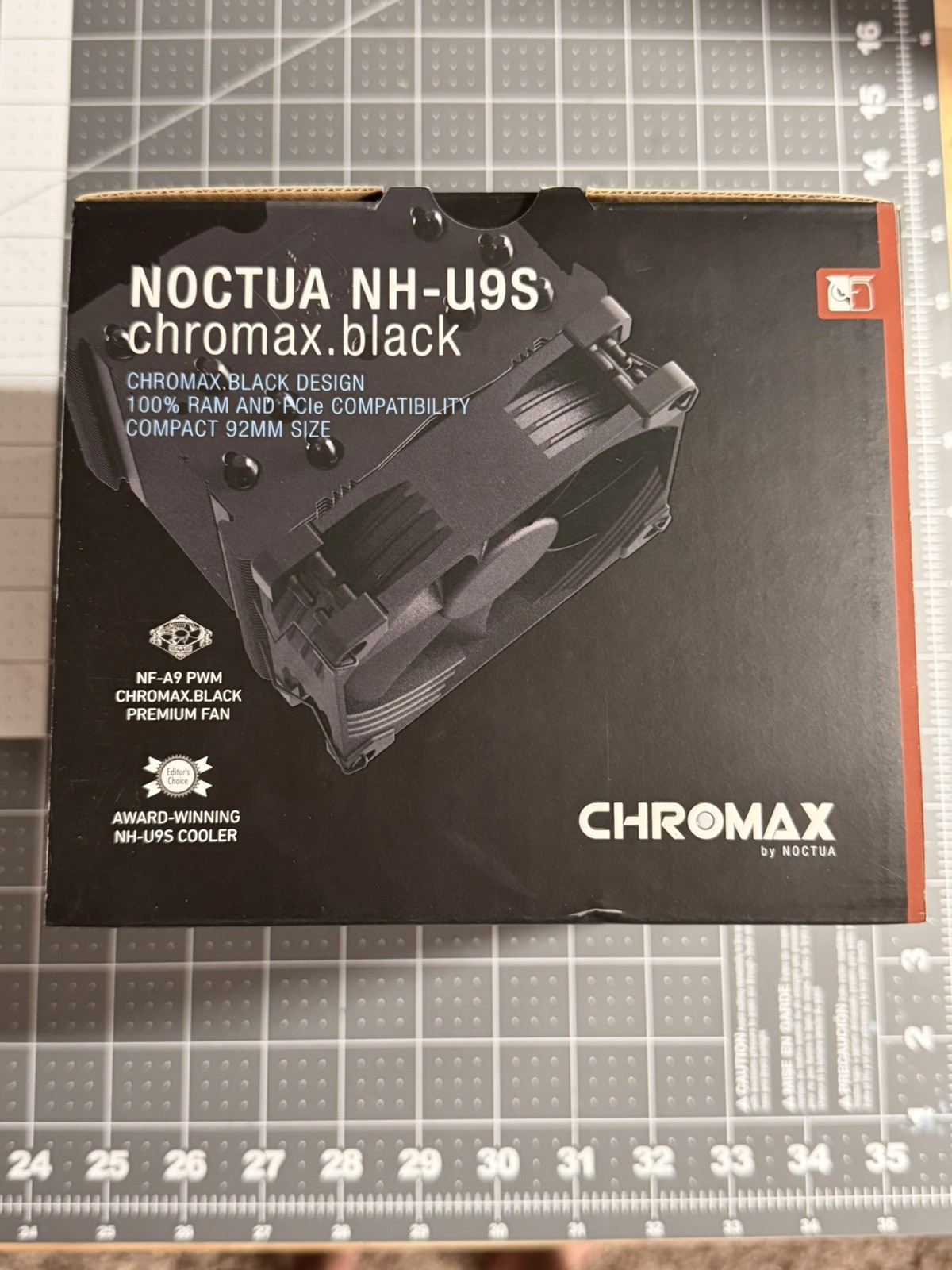 Noctua NH-U9S chromax.black CPU Cooler with Mounting Bracket – AMD/Intel