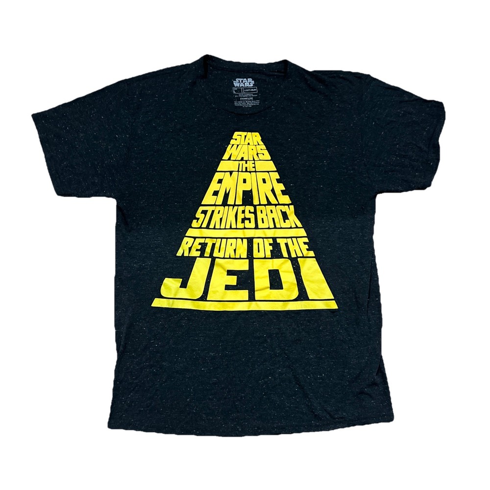 Star Wars, The Empire Strikes Back, Return of the Jedi Mens Black T-Shirt Size L