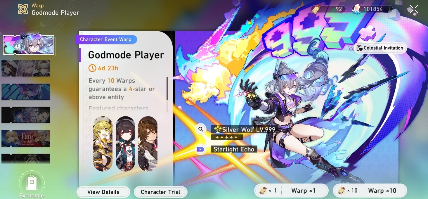 NA Honkai: Star Rail Account with E6 Phainon and +875 pulls