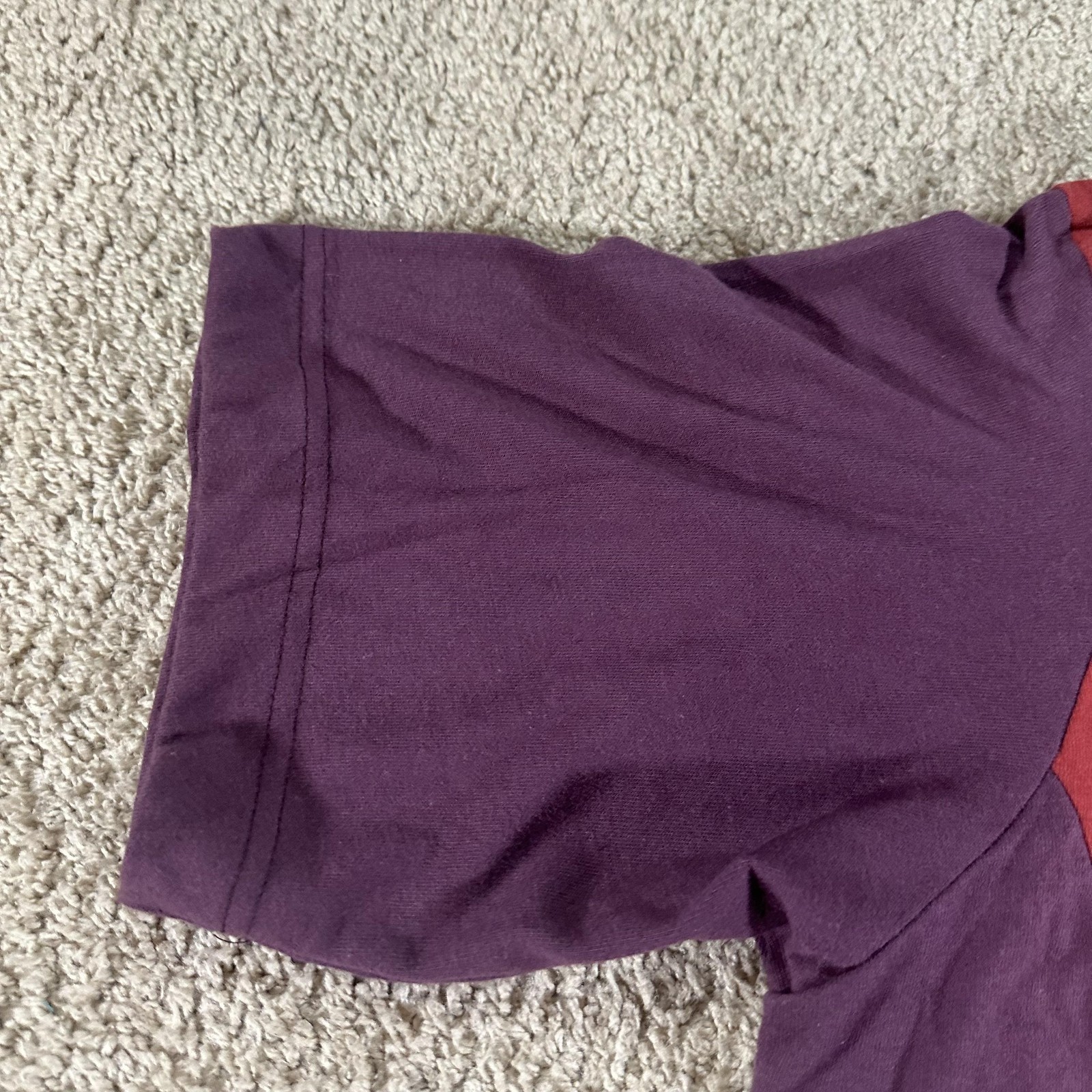 Vintage Marithe Francois Girbaud Shirt Mens Large Red Colorblock Made USA 90s gallery