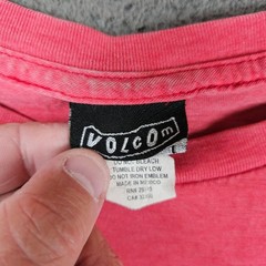 Volcom Mens Large Red Heather Graphic T-Shirt Snake Anchor Stone Logo