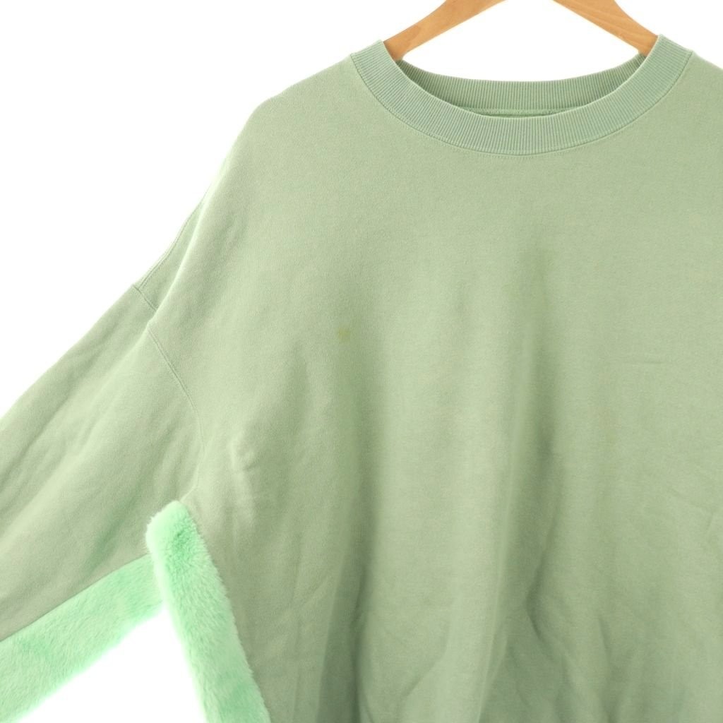 【TOPS】FACETASM CSW-SW-M04FAUX FUR SWEAT Sweatshirt Faux Fur Size 5 Smoke gallery