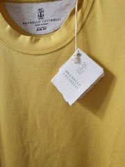 495$ BRUNELLO CUCINELLI MENS COTTON JERSEY T-SHIRT SZ:US S/48EU.Made In Italy