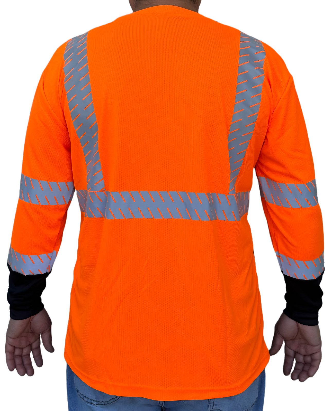 Crew Orange Safety Shirt Reflective High Visibility ANSI Class 3/Level 2 Type R gallery