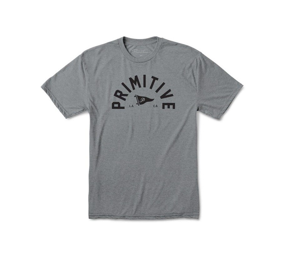 Primitive BIG ARCH PENNANT LIGHTWEIGHT Graphite Heather Black S/S Men’s T-Shirt