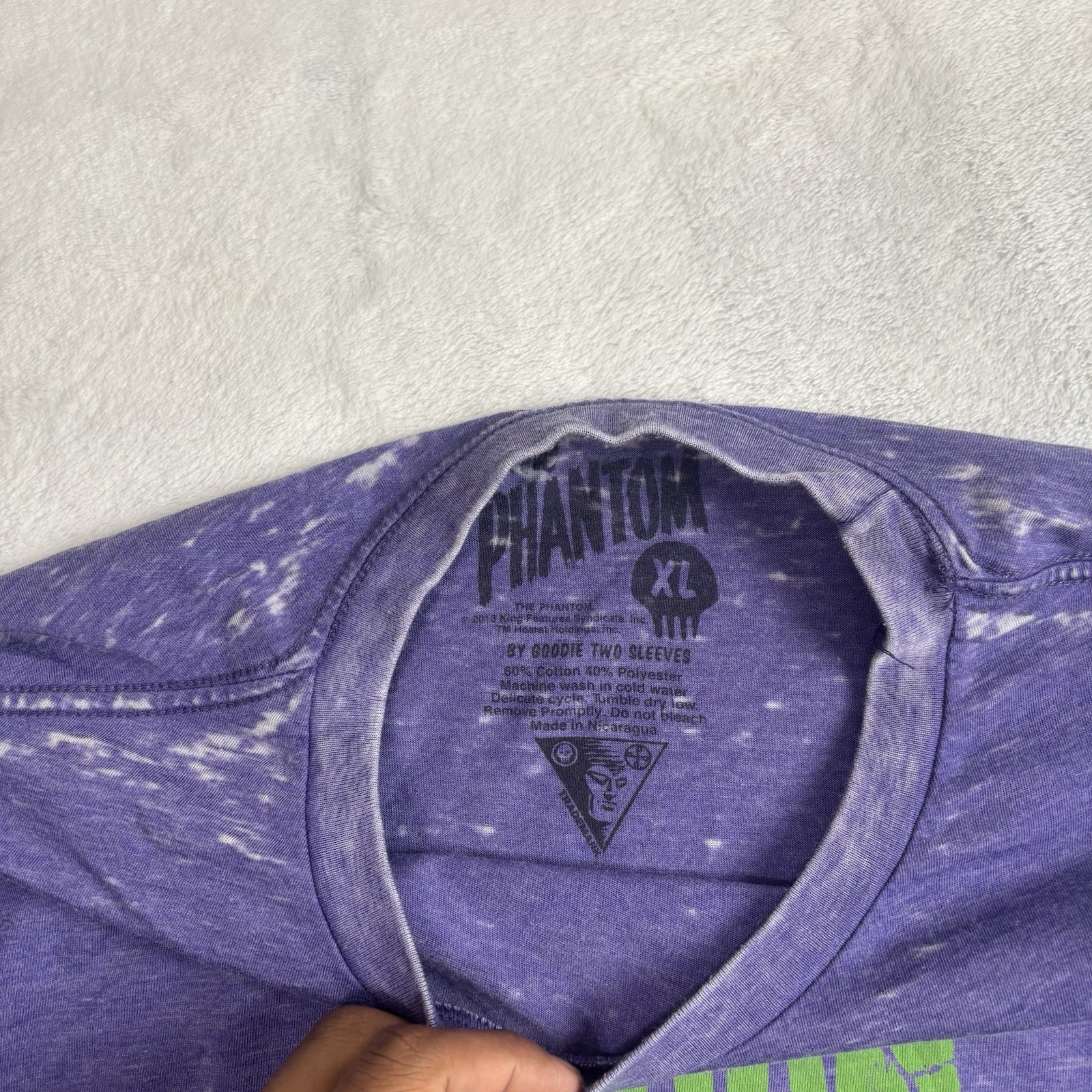 Phantom Goodie Two Sleeves Purple Short Sleeve Graphic Shirt Men's XL gallery