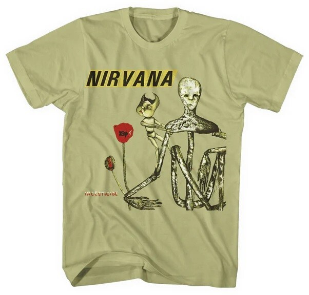 Nirvana – Incesticide Green T-Shirt – Size Extra Large – XL – NEW Official