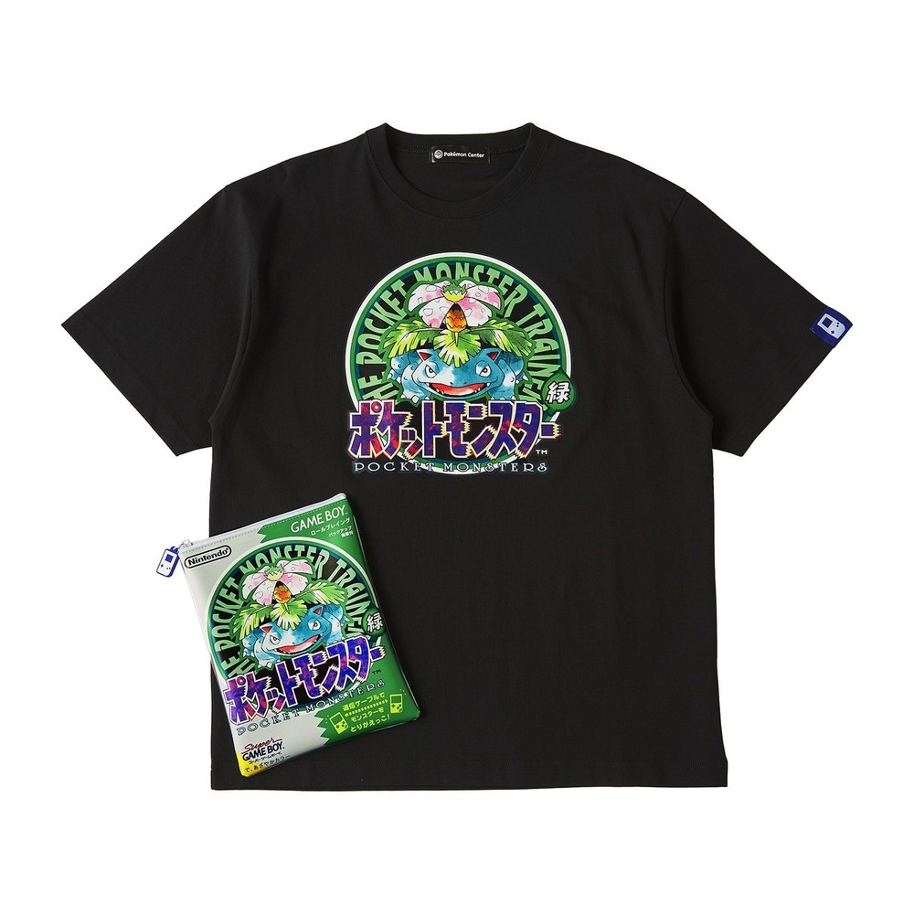 Pokemon Center Release Year Package T-Shirt in Pouch Pokémon Green Game Boy