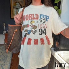 Retro 1994 USA Soccer Eagle Graphic Tee, Patriotic Football Fan Shirt