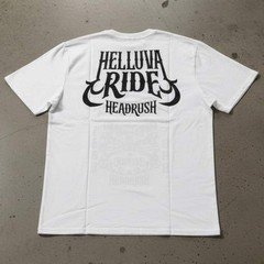 *HEADRUSH* (White) ~Helluva Ride~ Short Sleeve T-Shirts
