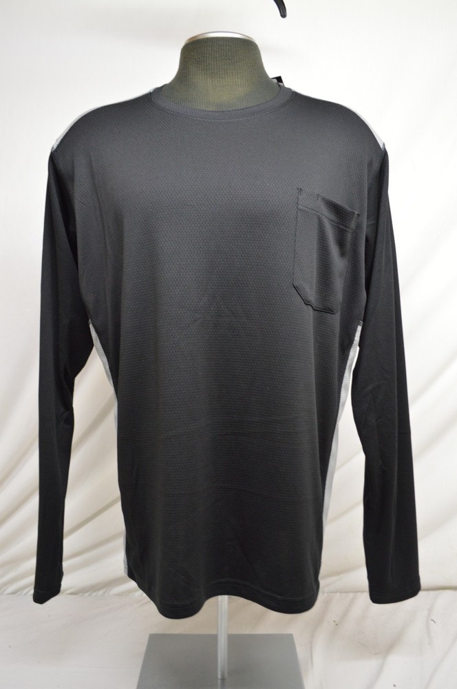 NEW Dickies Men’s Shirt Temp-iQ Performance Cooling L / S Crew Black SL620 XL