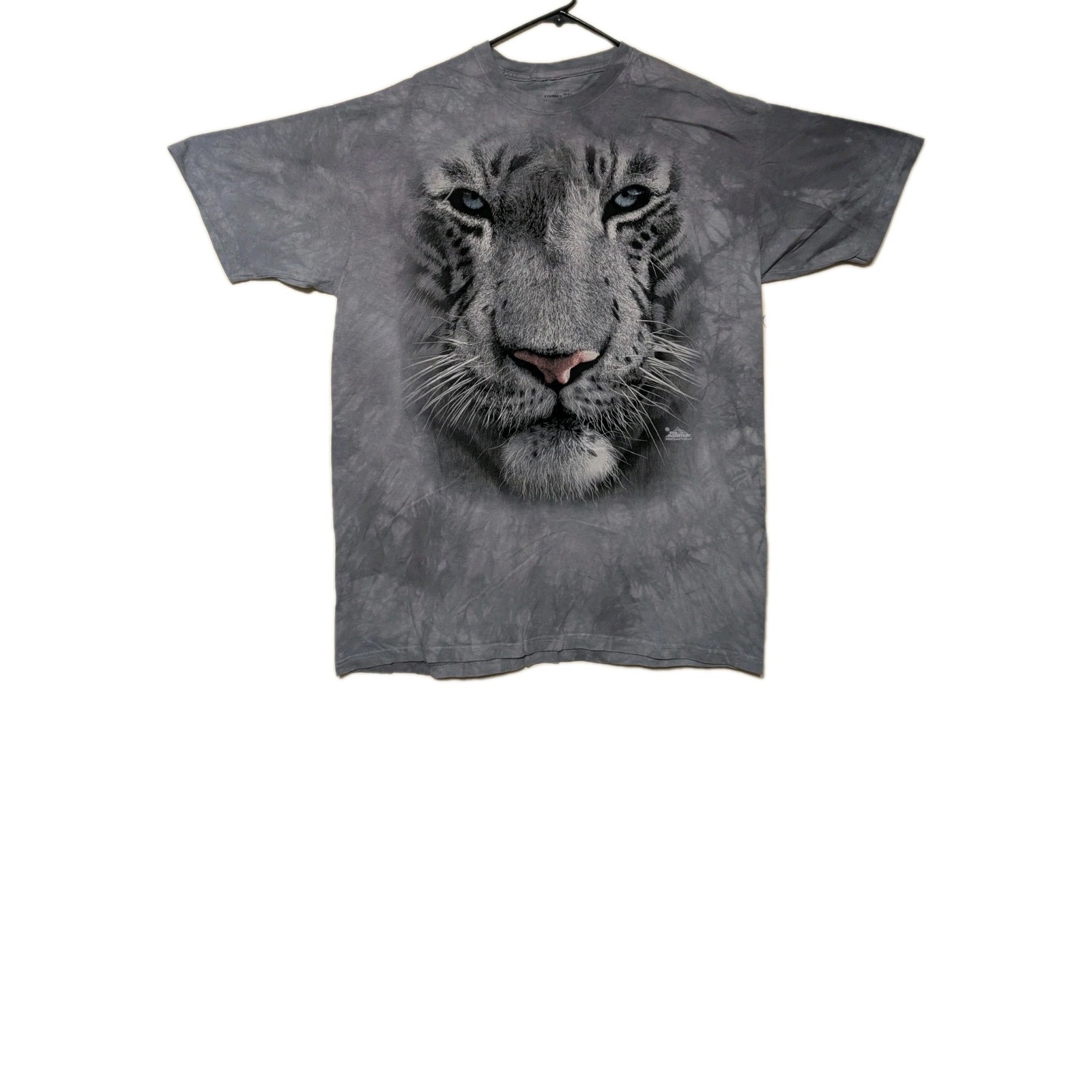 Rainforest Cafe By The Mountain Men's T-shirt Gray Face Of A White Tiger #6120 gallery