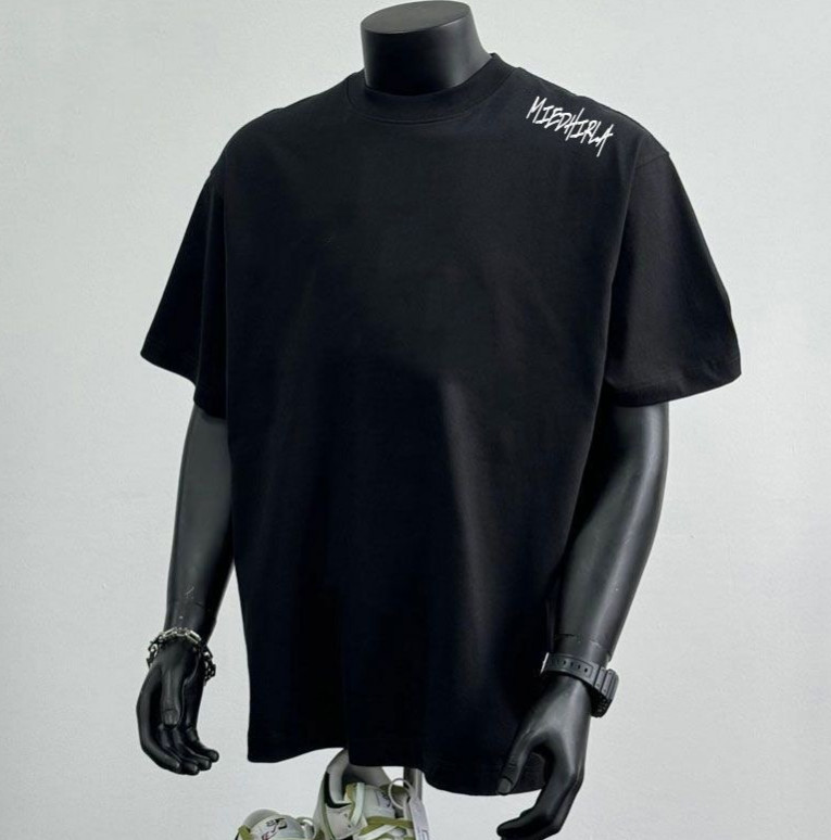 Men's Crew Neck Simple Comfort Heavy Cotton T-Shirt Tees Short Sleeve BLACK 2XXS gallery