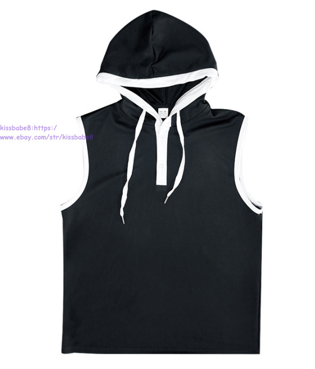 Men's Fashion Athletic Hoodies Short Sleeve Fit Workout Gym Tops Casual T-shirt gallery