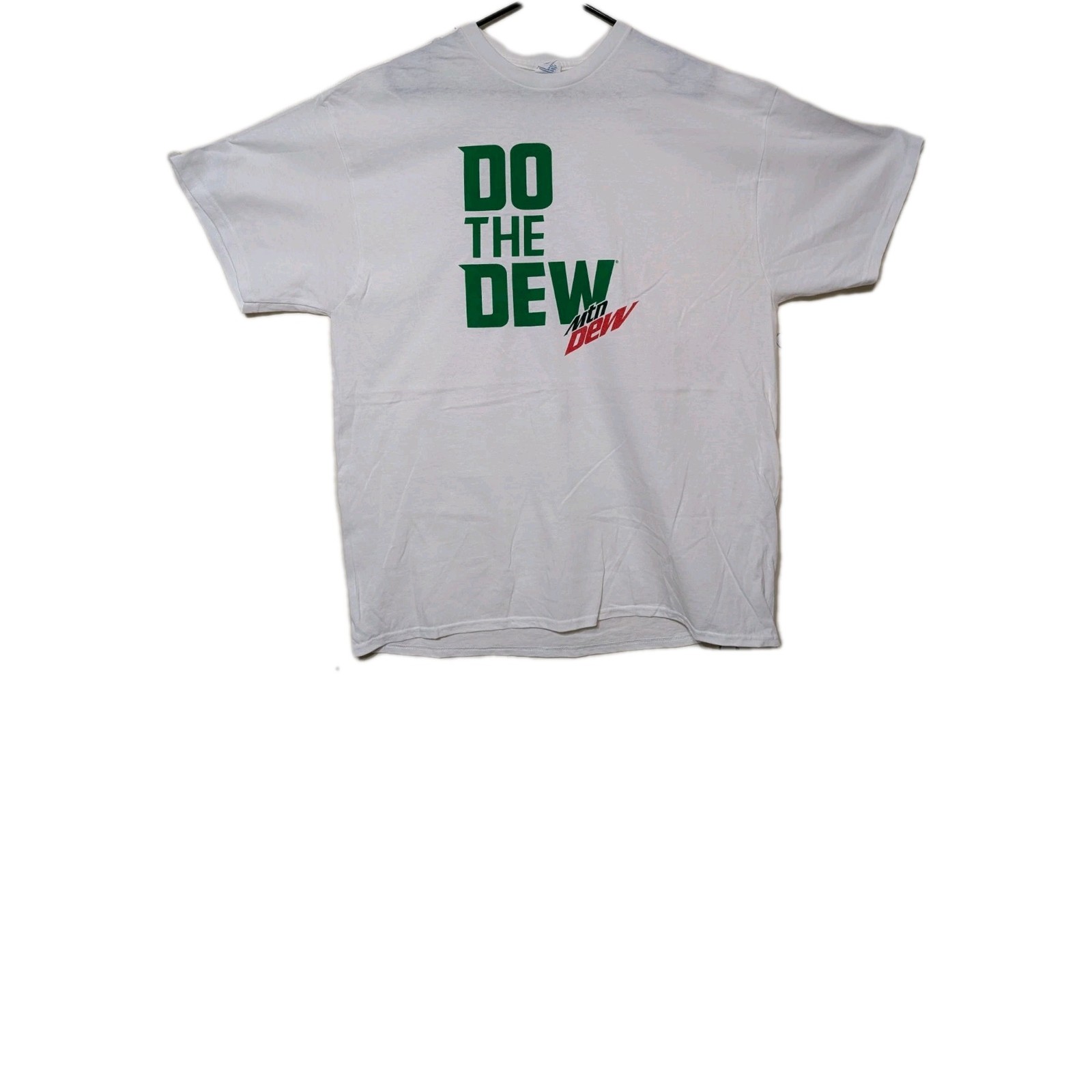 Mountain Dew Men's T-Shirt White "Do The Dew" Delta Tag XL #6157 gallery