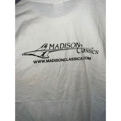 Gildan Madison Classics Elkhorn 2010 Car Show T-Shirt Mens XL White 1935 Hudson
